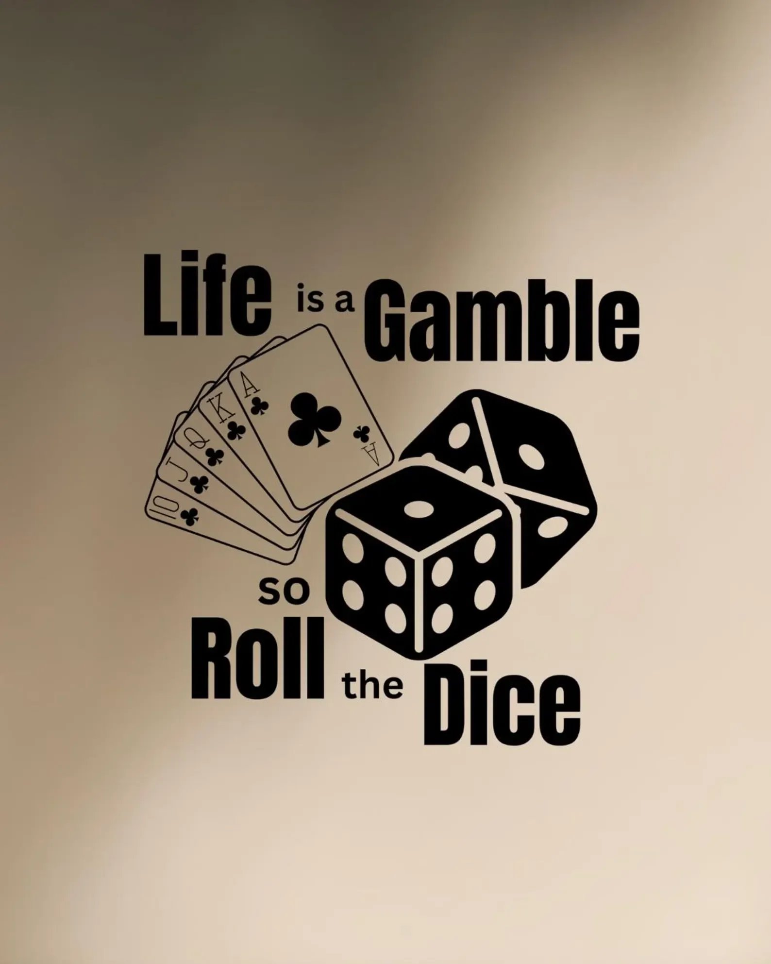 Roll the Dice Wall Decal