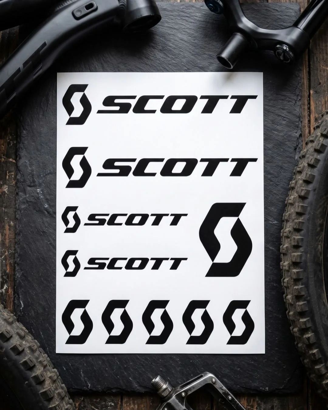 Scott MTB Frame Decal Pack (10-Pack) – Premium Vinyl Mountain Bike Graphics