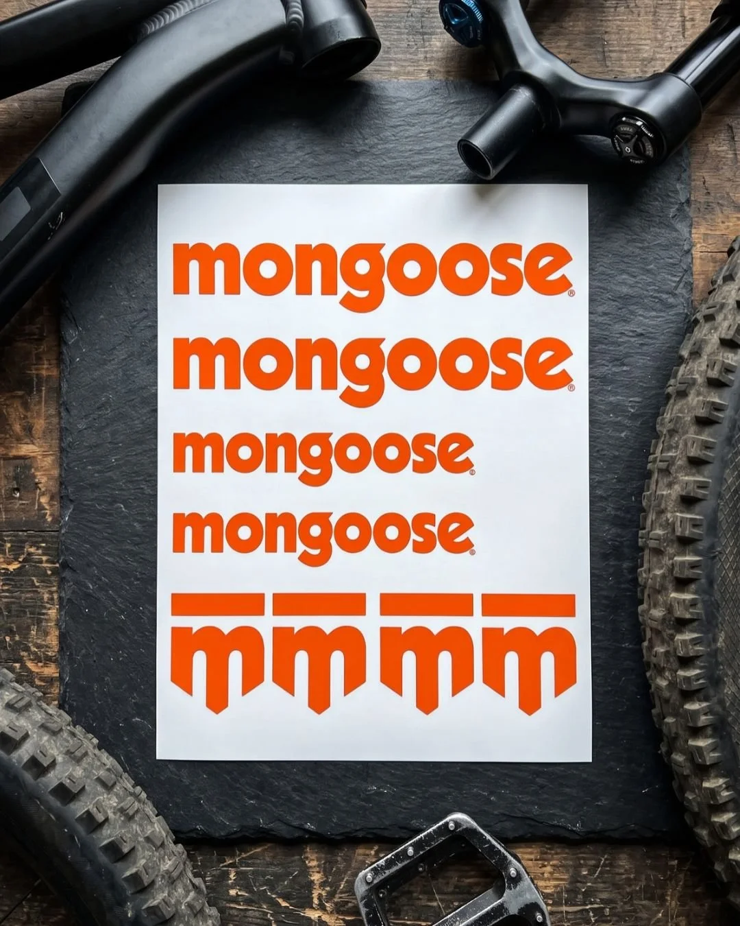 Mongoose MTB Frame Decal Pack – Premium Vinyl Mountain Bike & BMX Graphics