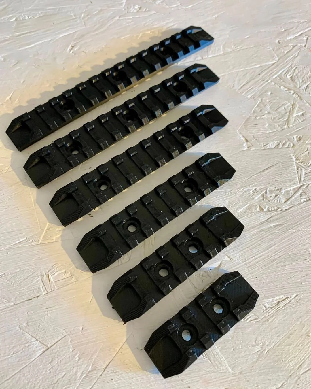6 Pack MLOK Picatinny Rail