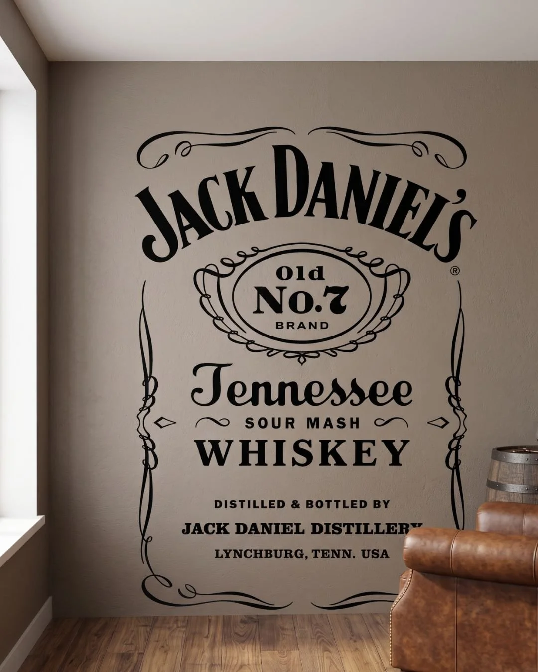 Whiskey Wall Art: Jack Daniel's Old No.7 Label