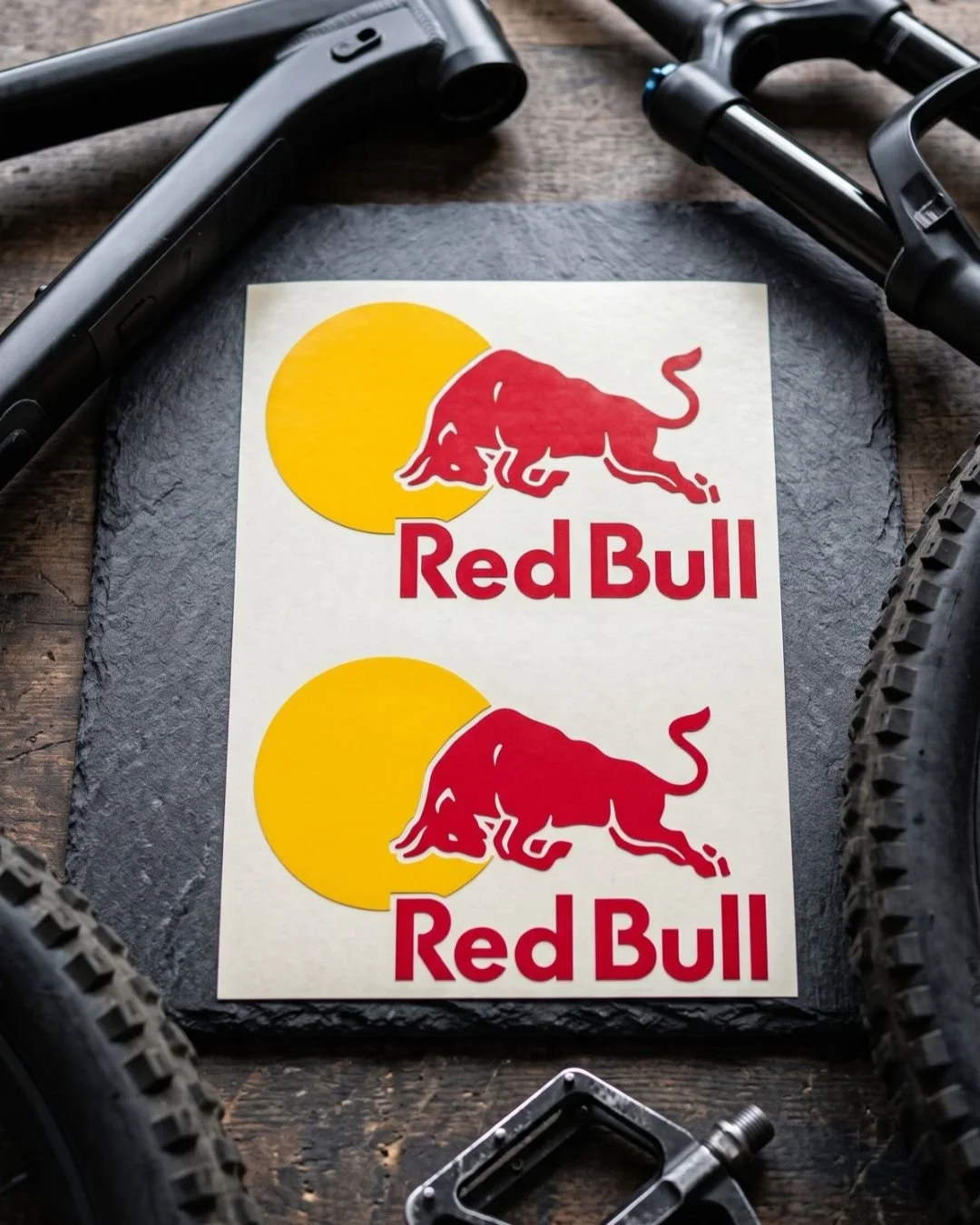 Red Bull Vinyl Decal Pack (2-Pack) – Premium Helmet, Gear & Vehicle Graphics