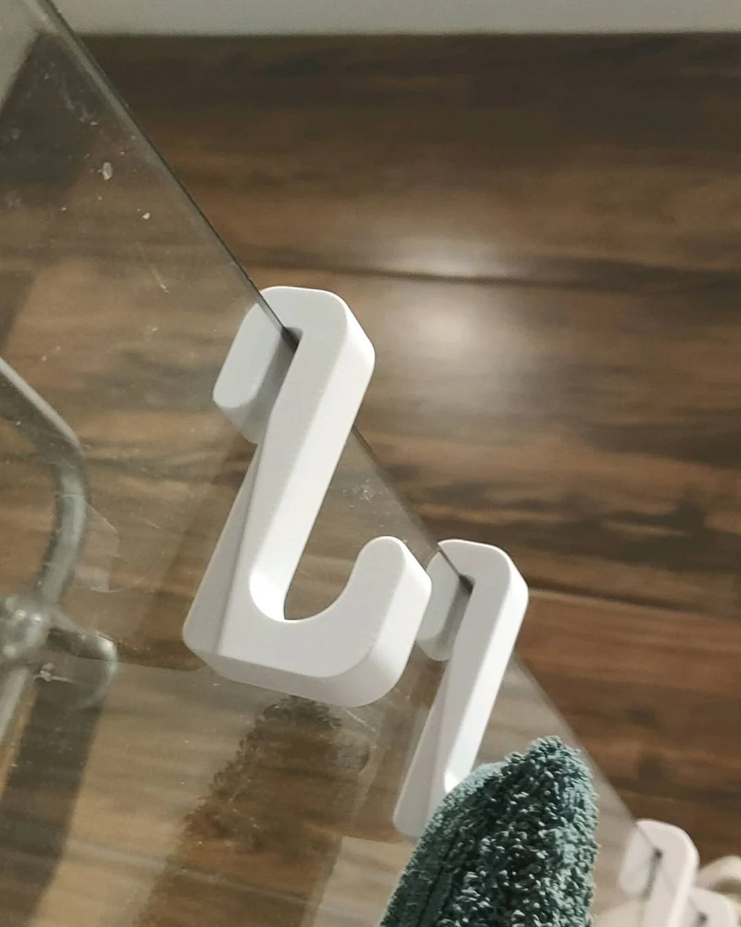 2 Shower Door Hooks