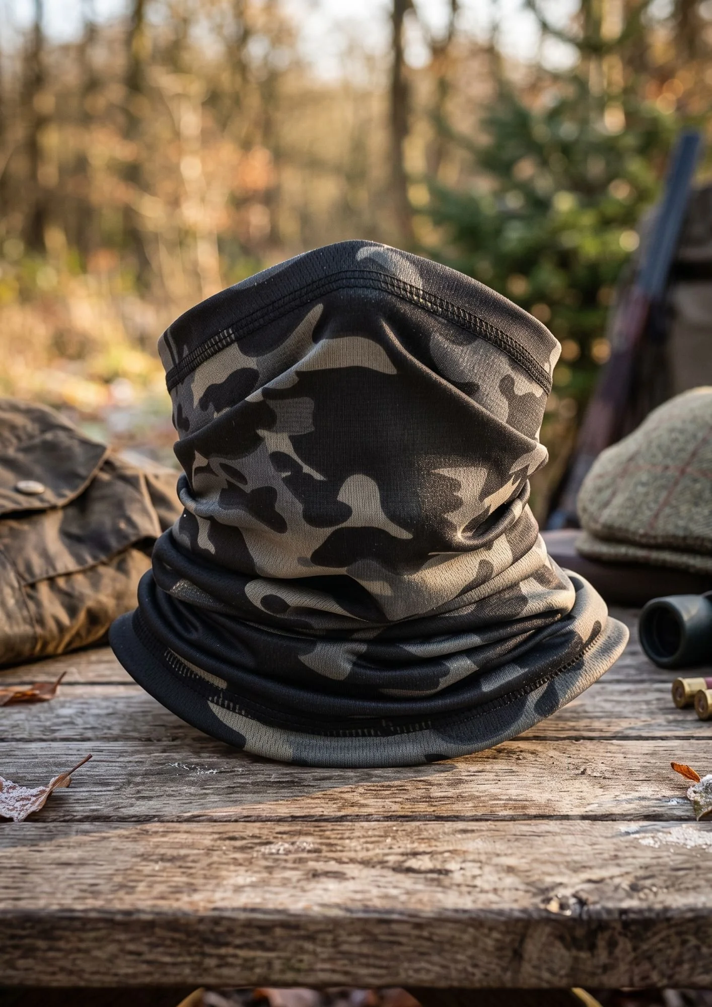 Stealth Camo Neck Warmer & Face Cover
