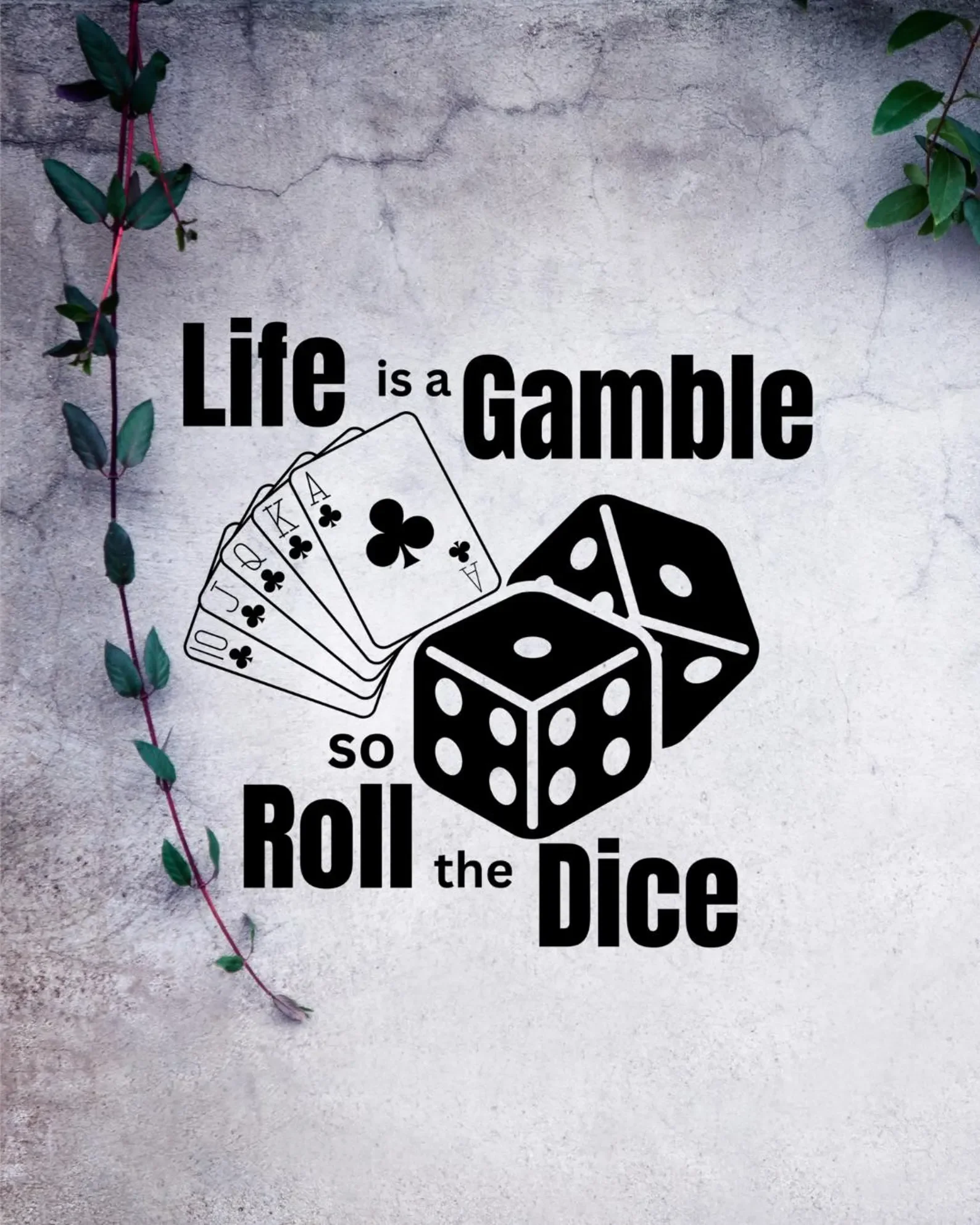 Roll the Dice Wall Decal