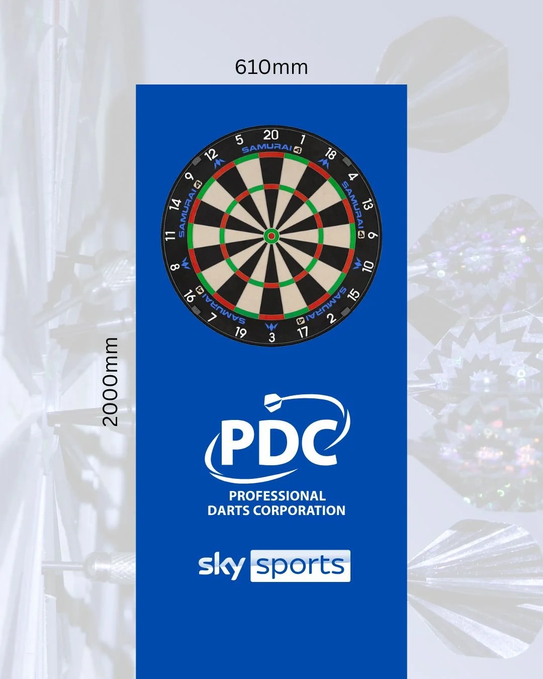 Darts Backdrop And Decal Package