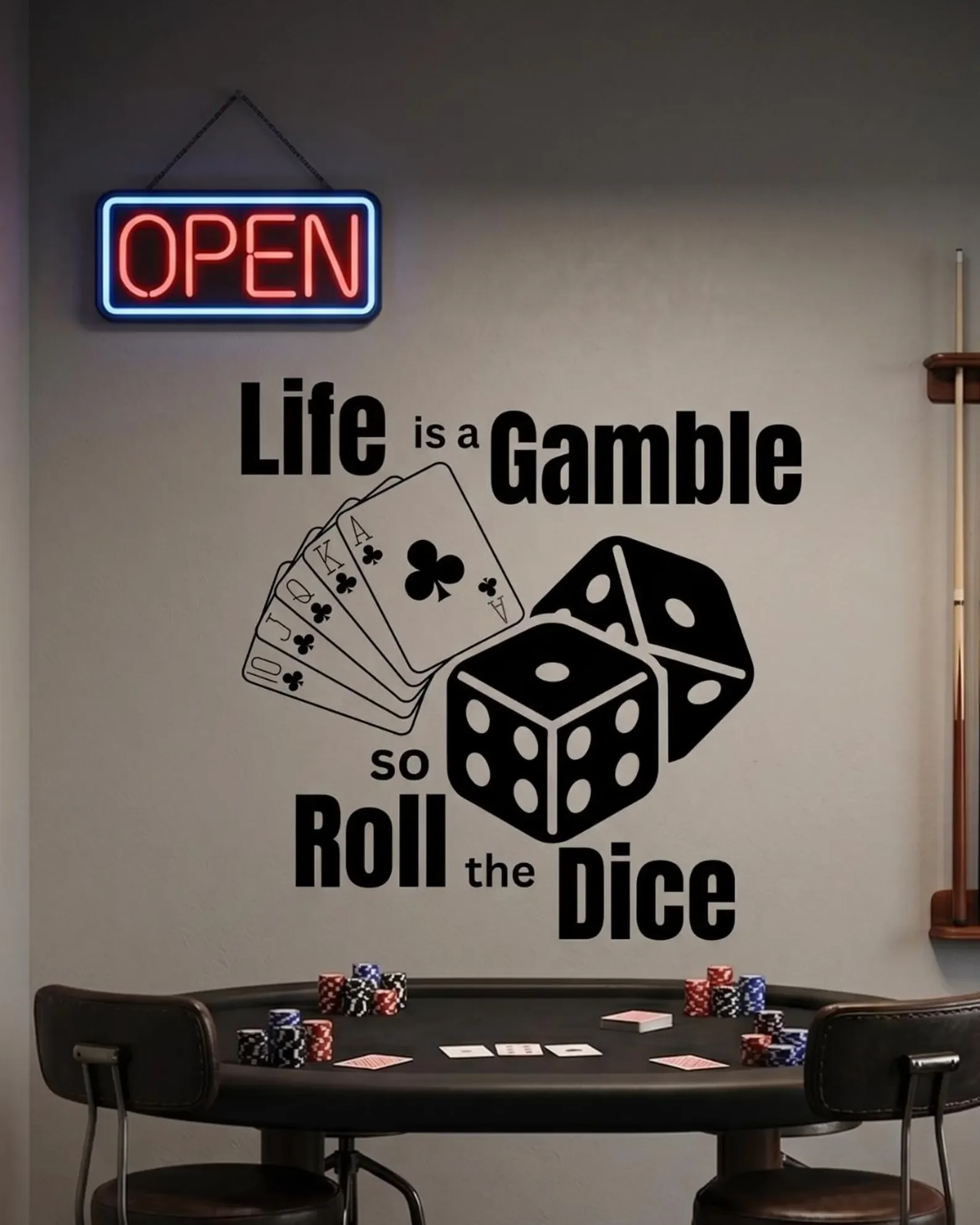 Roll the Dice Wall Decal