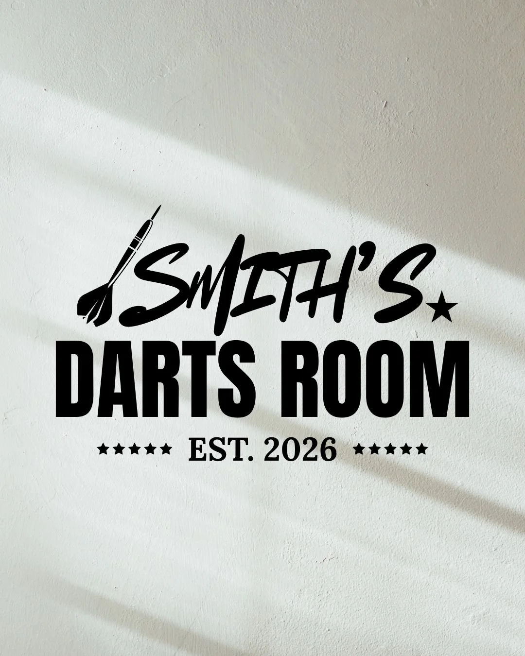Custom Darts Room Decal