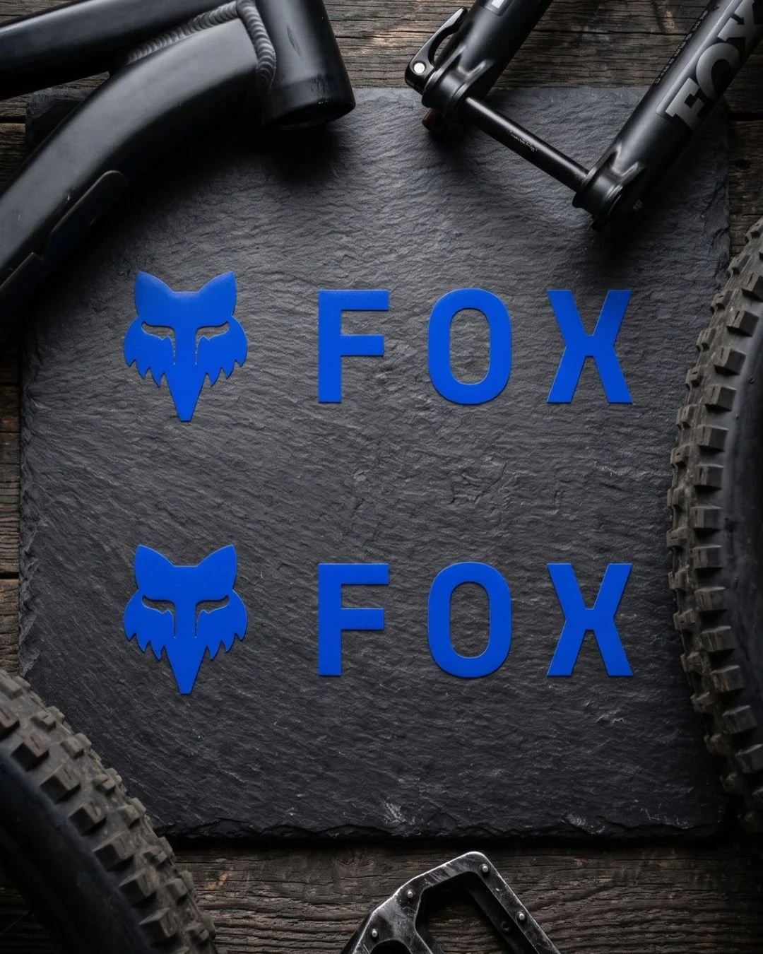 Fox Vinyl Decal Pack (2-Pack) – Premium MTB Frame, Helmet & Fork Graphics