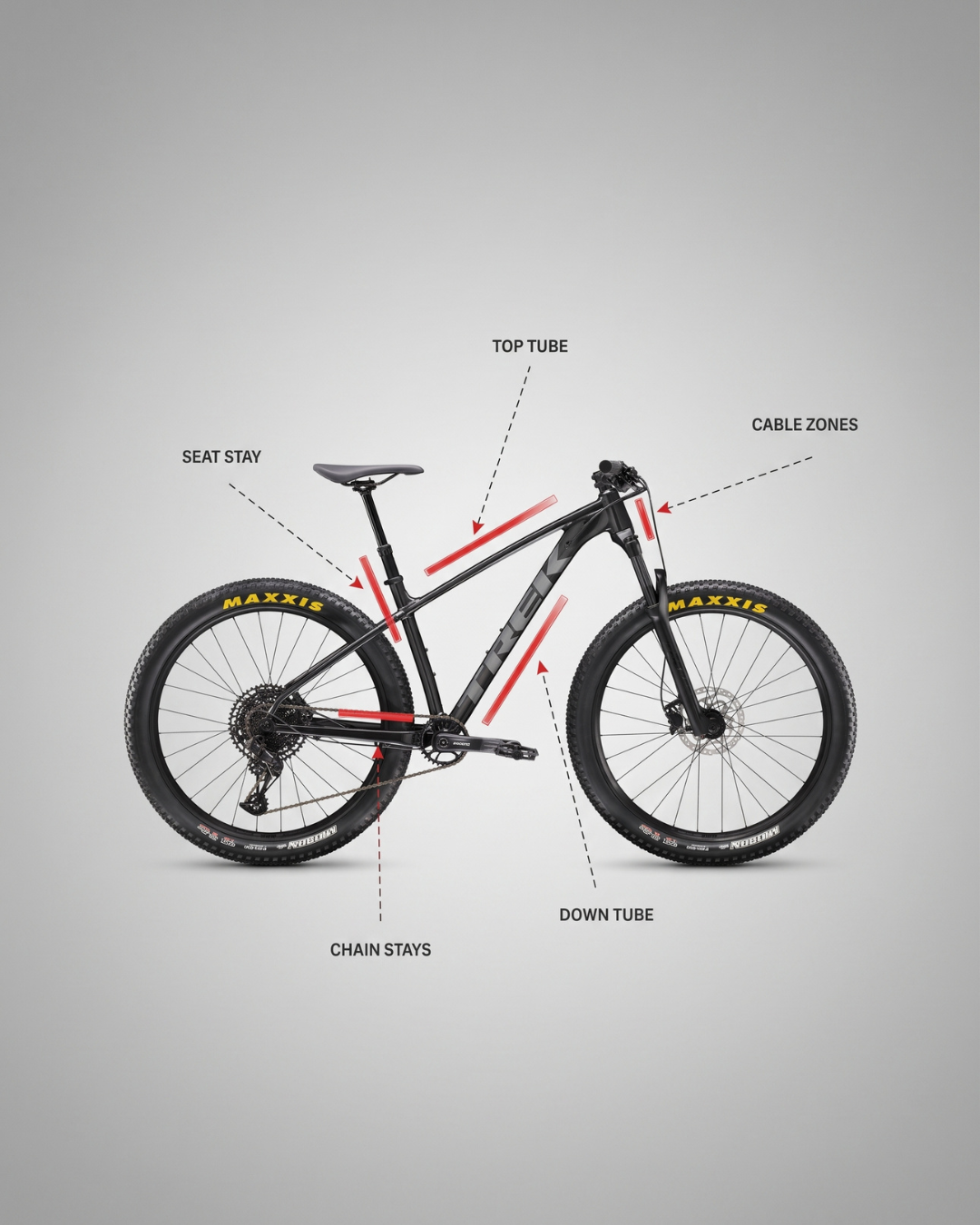 Mountain Bike Frame Protection Kit | Universal Paint Guard (11-Piece Set)