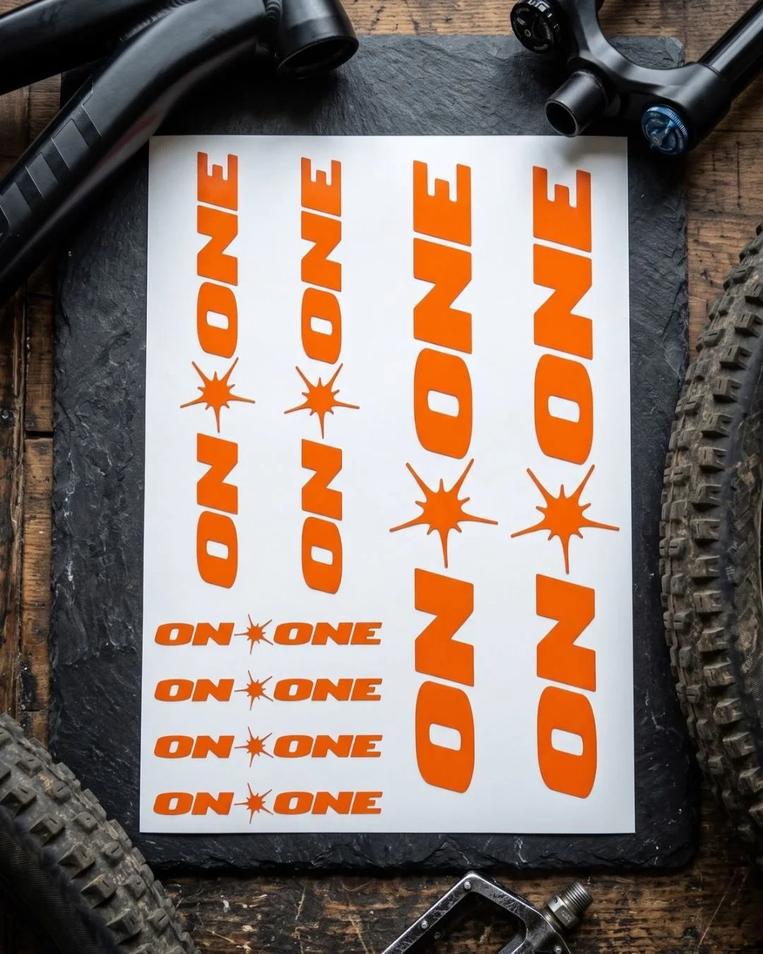 On-One MTB Frame Decal Pack – Vinyl Mountain Bike Graphics