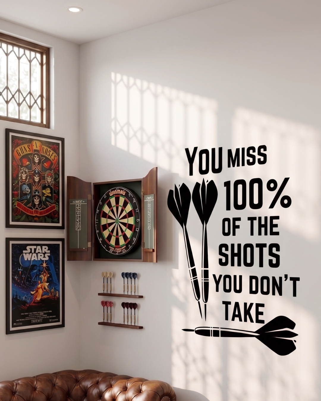 Darts Motivational Quote Decal