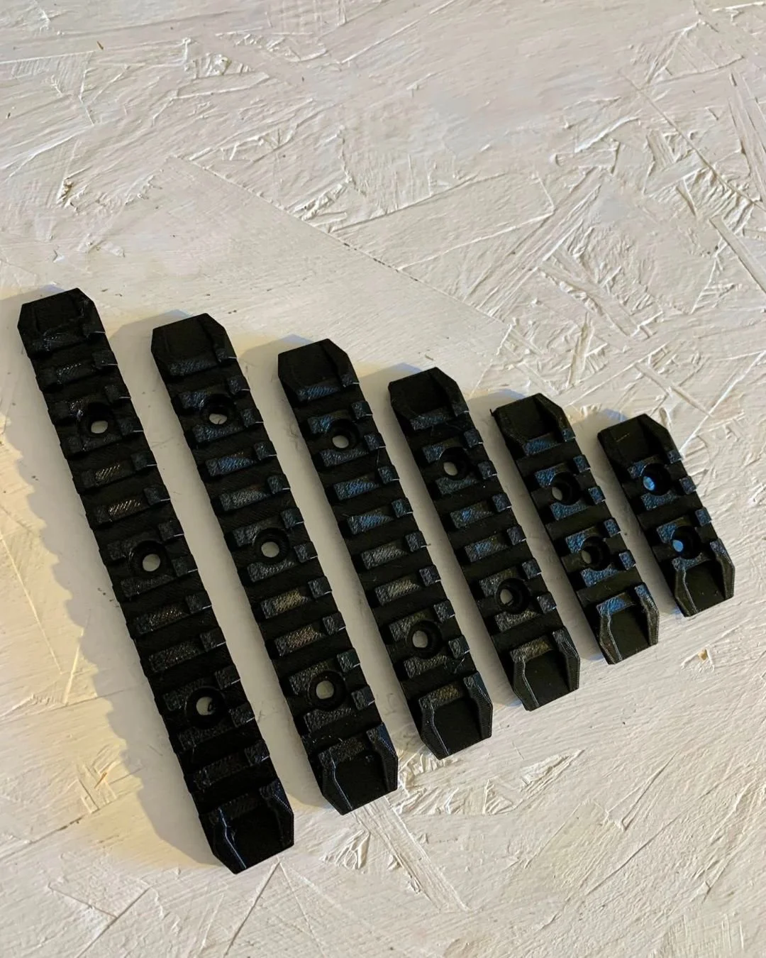 6 Pack MLOK Picatinny Rail