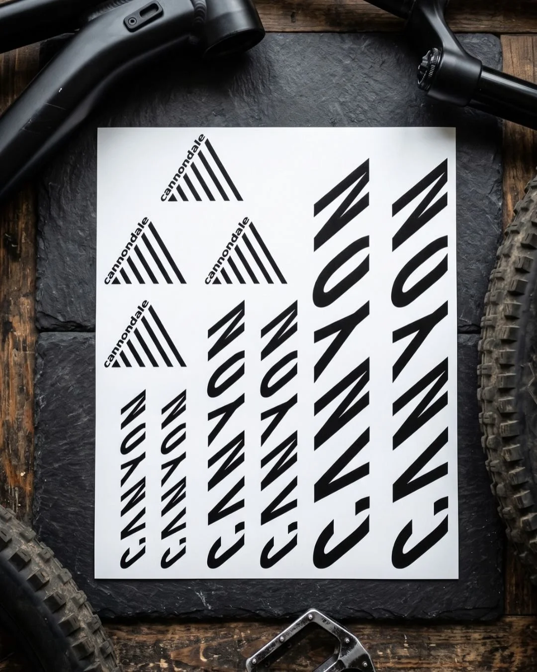 Cannondale MTB Frame Decal Pack (10-Pack) – Premium Vinyl Mountain Bike Graphics