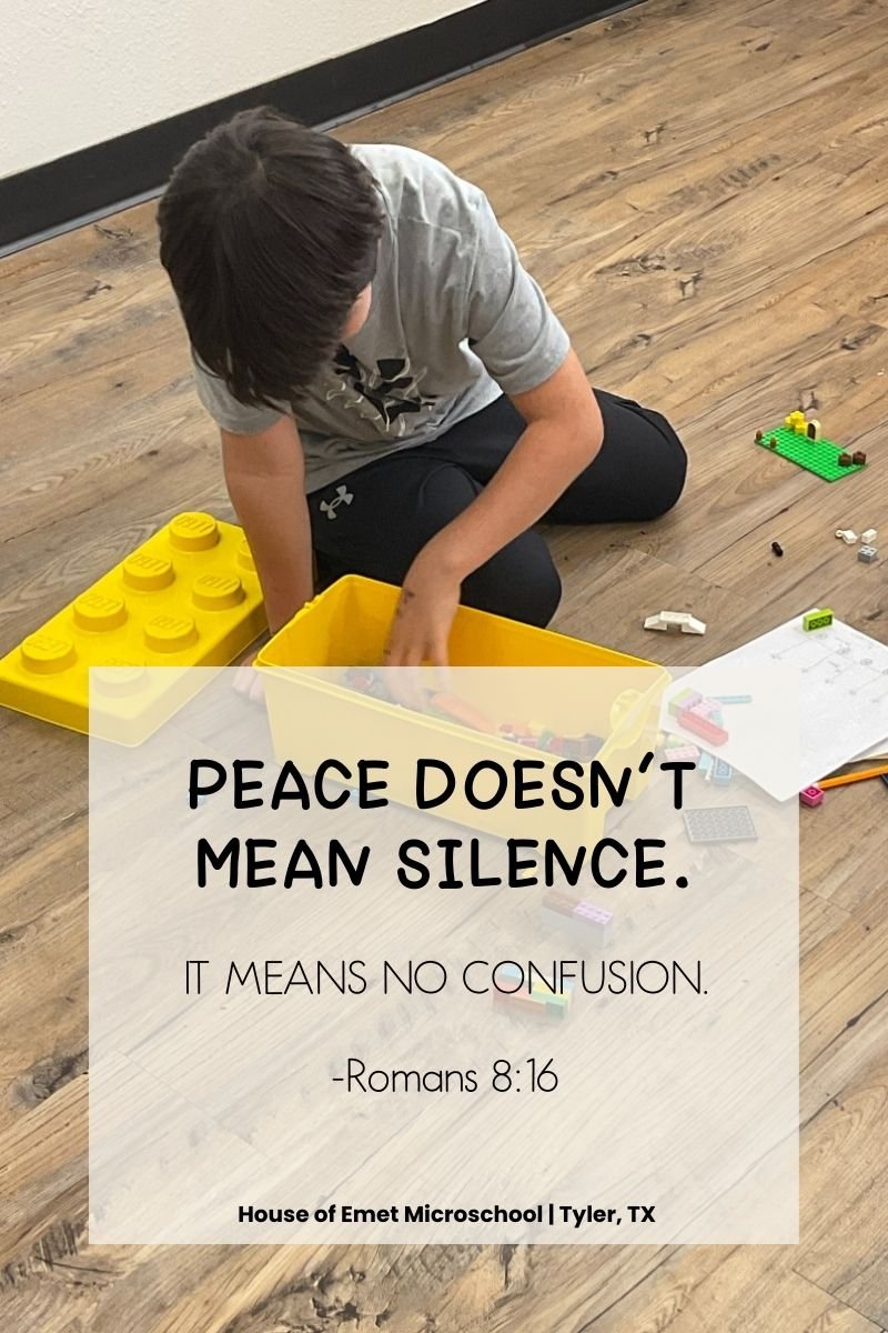 Peace in a school environment means clarity and no confusion for parents and children