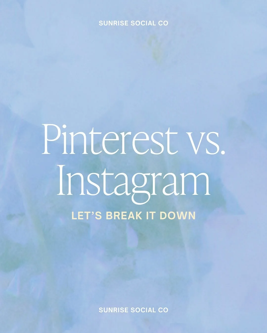 They might seem similar, but Pinterest and Instagram play very different roles in your marketing.

Pinterest is where users go to plan.
Instagram is where they go to connect.

Pinterest builds long-term visibility.
Instagram builds real-time connecti