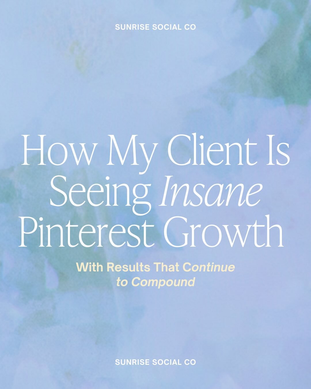 This brand &amp; web designer came to me frustrated after pouring her time and energy into Pinterest and not seeing results that reflected that.

She booked a Sunrise Strategy Session to get expert guidance and strategies to help.

Booking a Sunrise 