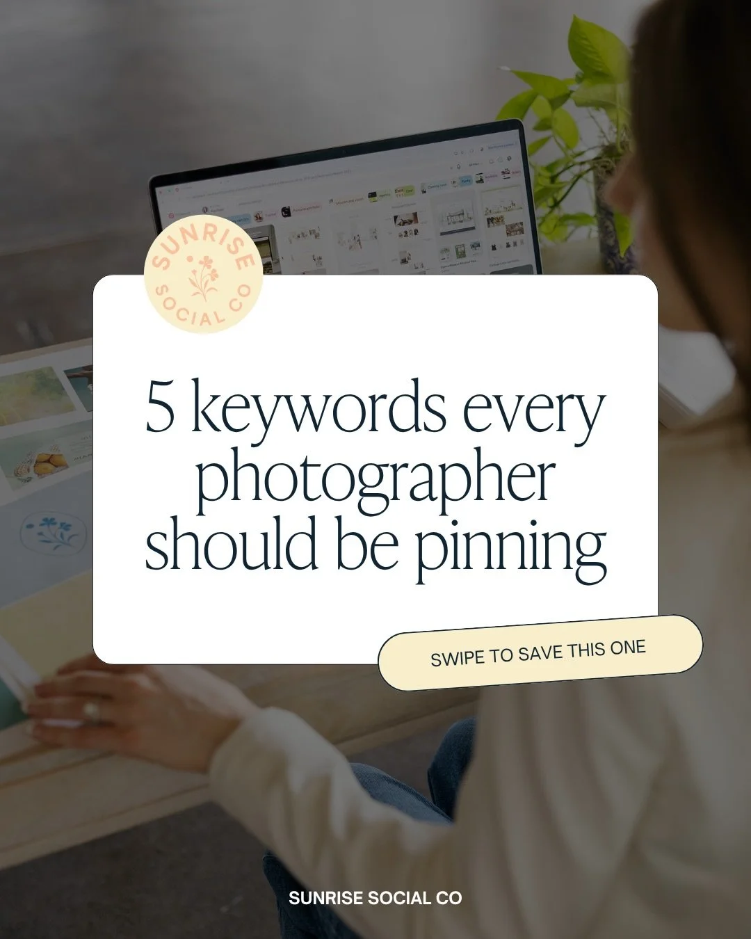 5 keywords every photographer should be pinning (save this for later!)☀️ 

Pinterest is a search engine, not a moodboard, even though it definitely plays the part, which means the right keywords are what get your work in front of your dream clients.
