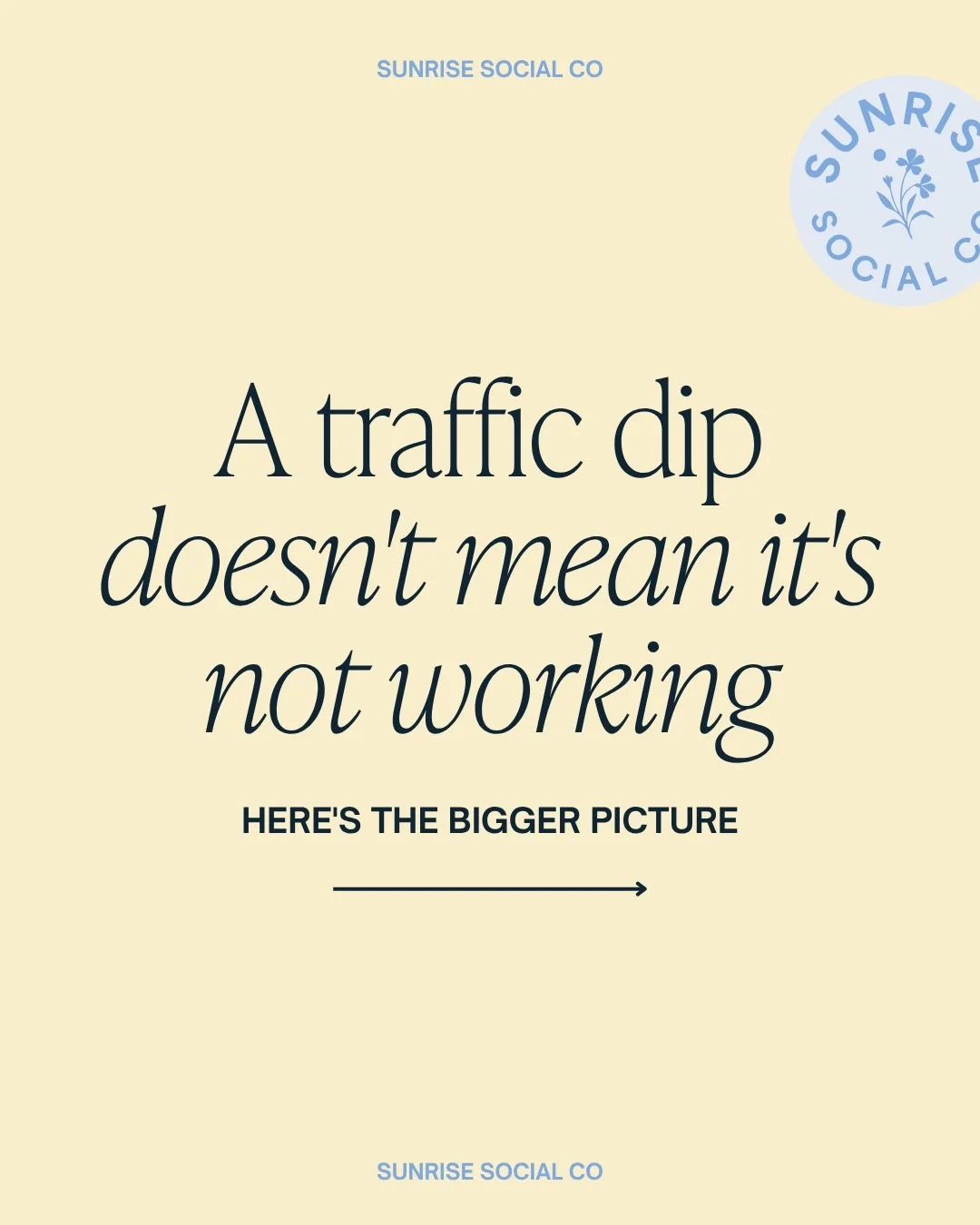Saw a dip in your Pinterest or blog traffic this month? Take a breath, here&rsquo;s the bigger picture ☀️

It&rsquo;s easy to panic when the numbers drop. But a dip doesn&rsquo;t mean your strategy isn&rsquo;t working, it means you&rsquo;re in the mi