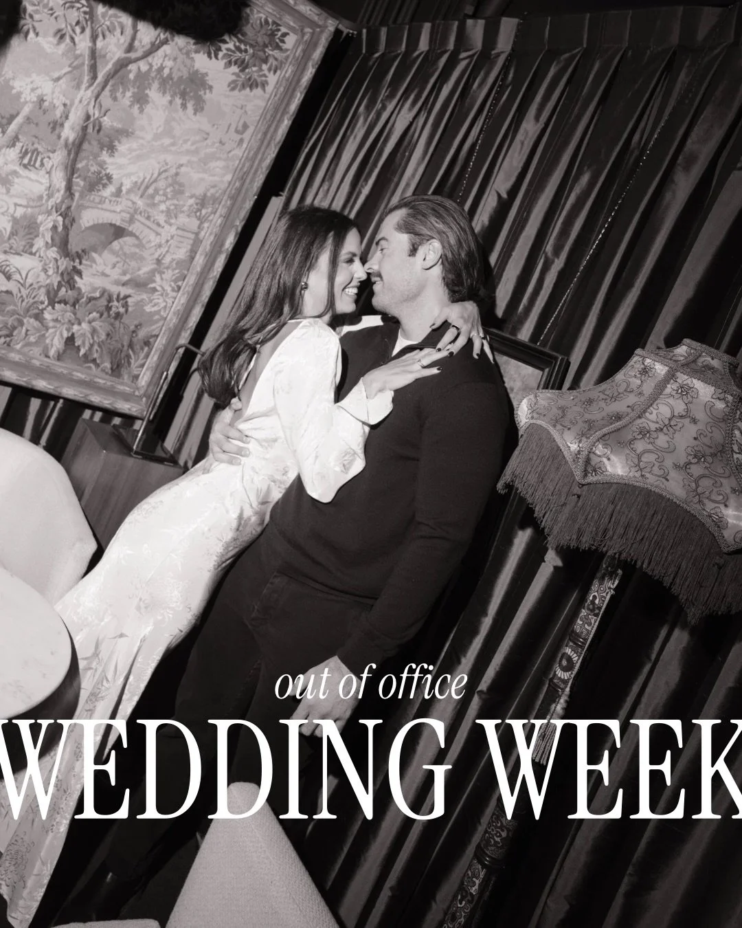 It&rsquo;s our turn (pinch me!!!!) 

Officially out of office this week soaking up all the emotions and anticipation of this weekend with our family + friends.

Be back Tuesday, Oct. 20 for a few days before we take off on our Euro honeymoon on the 2