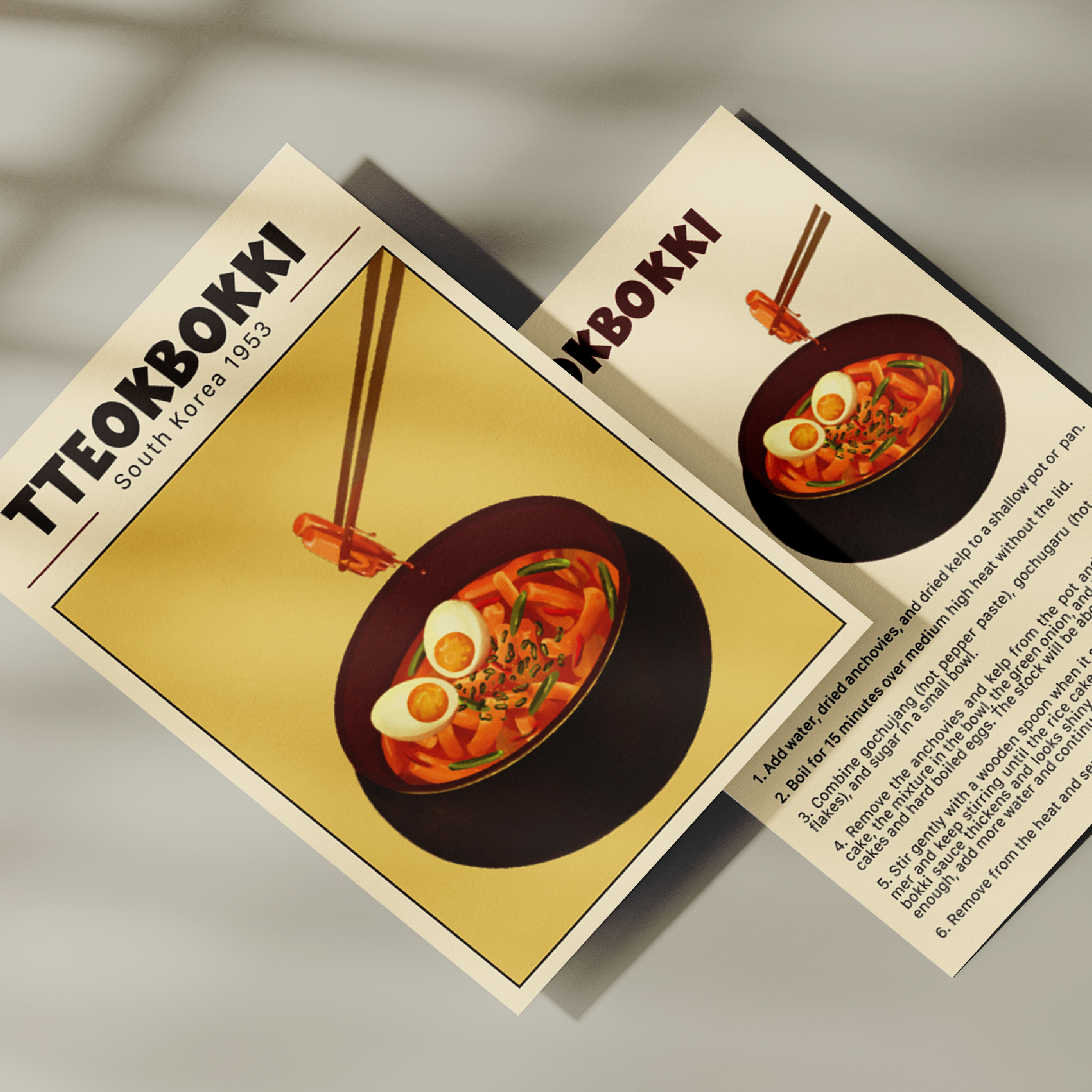Tteokbokki Recipe Card