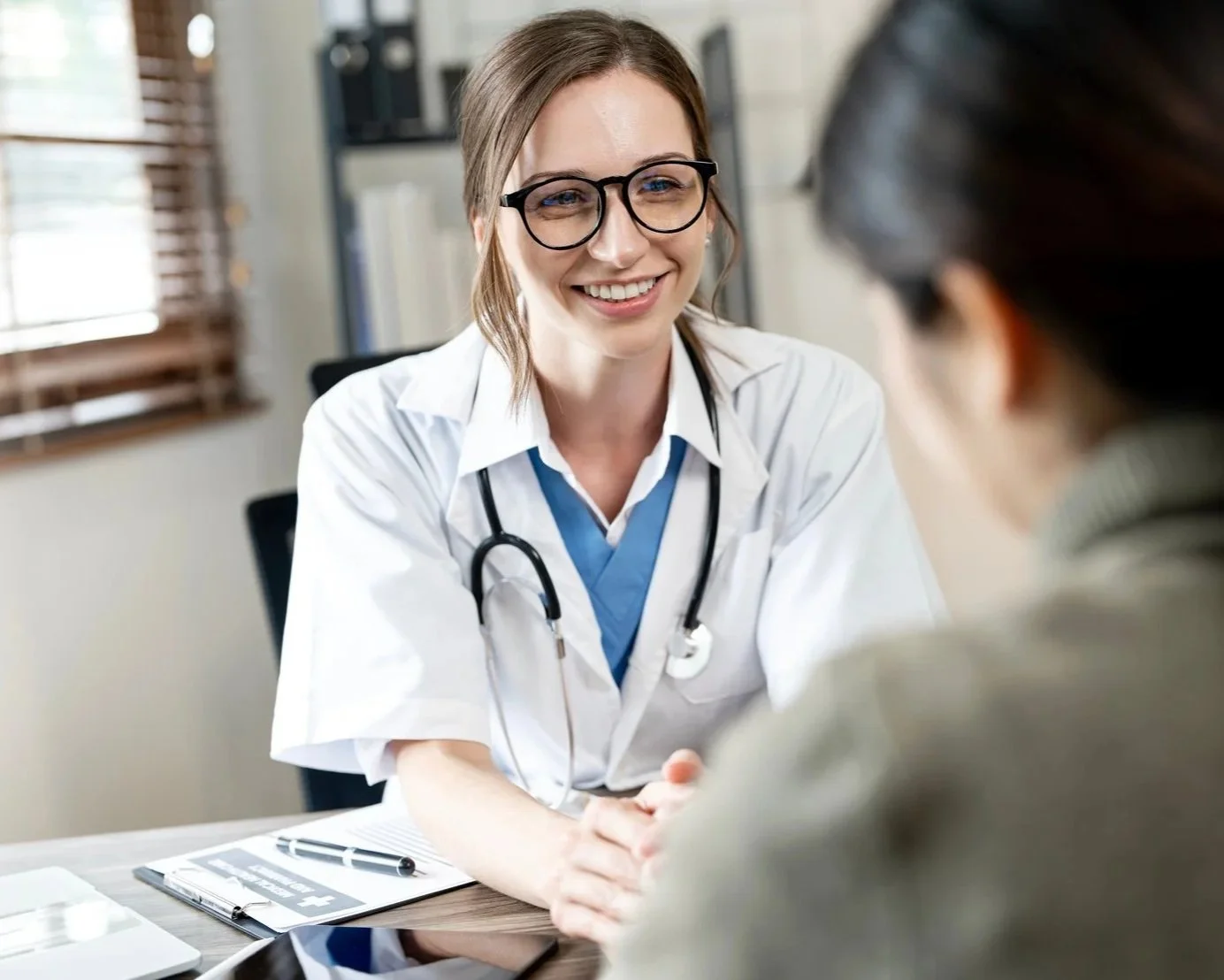 Medical provider w/Patient in rural health setting