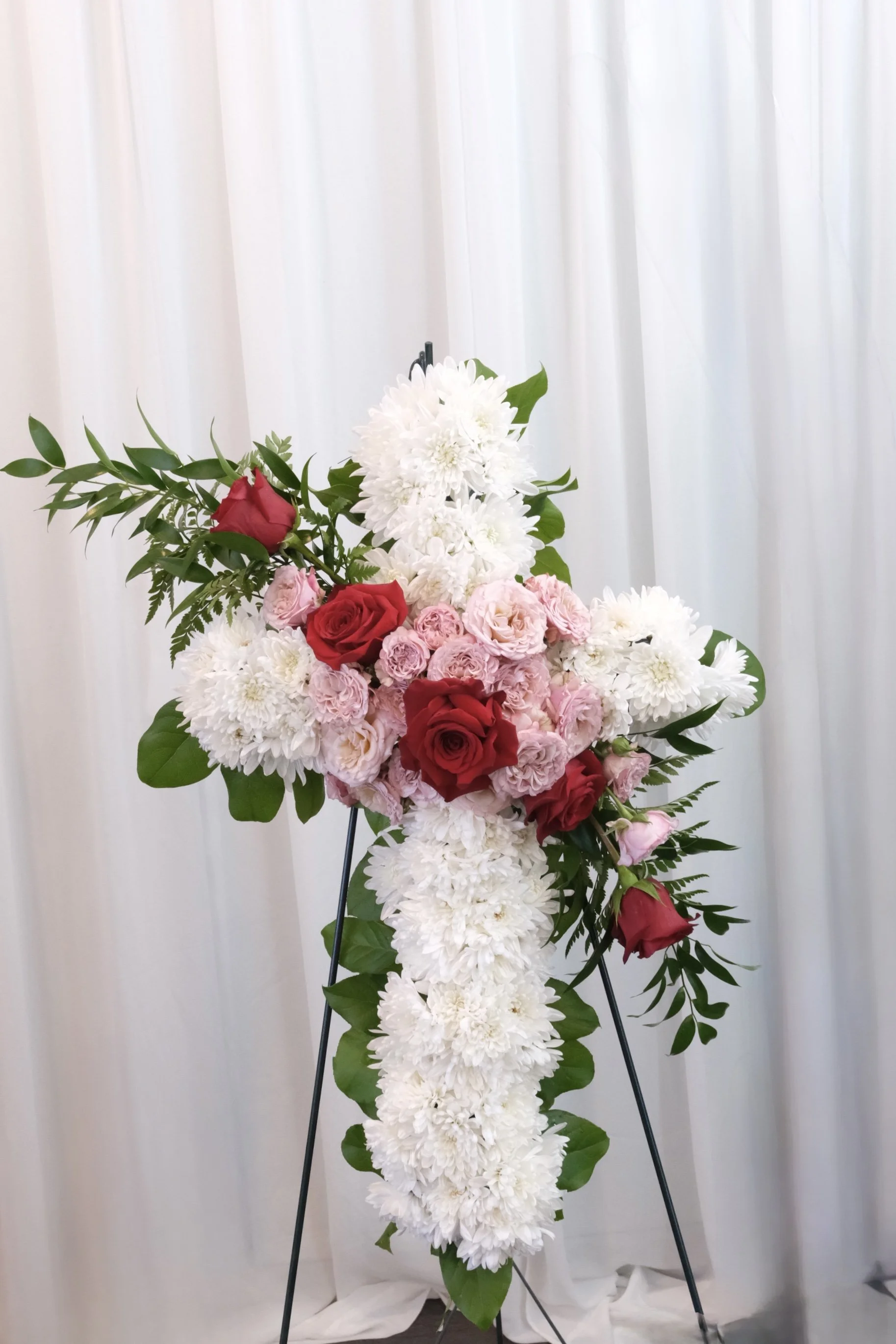 Sacred Grace Floral Cross