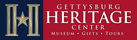Gettysburg Heritage Center logo with text and house graphic