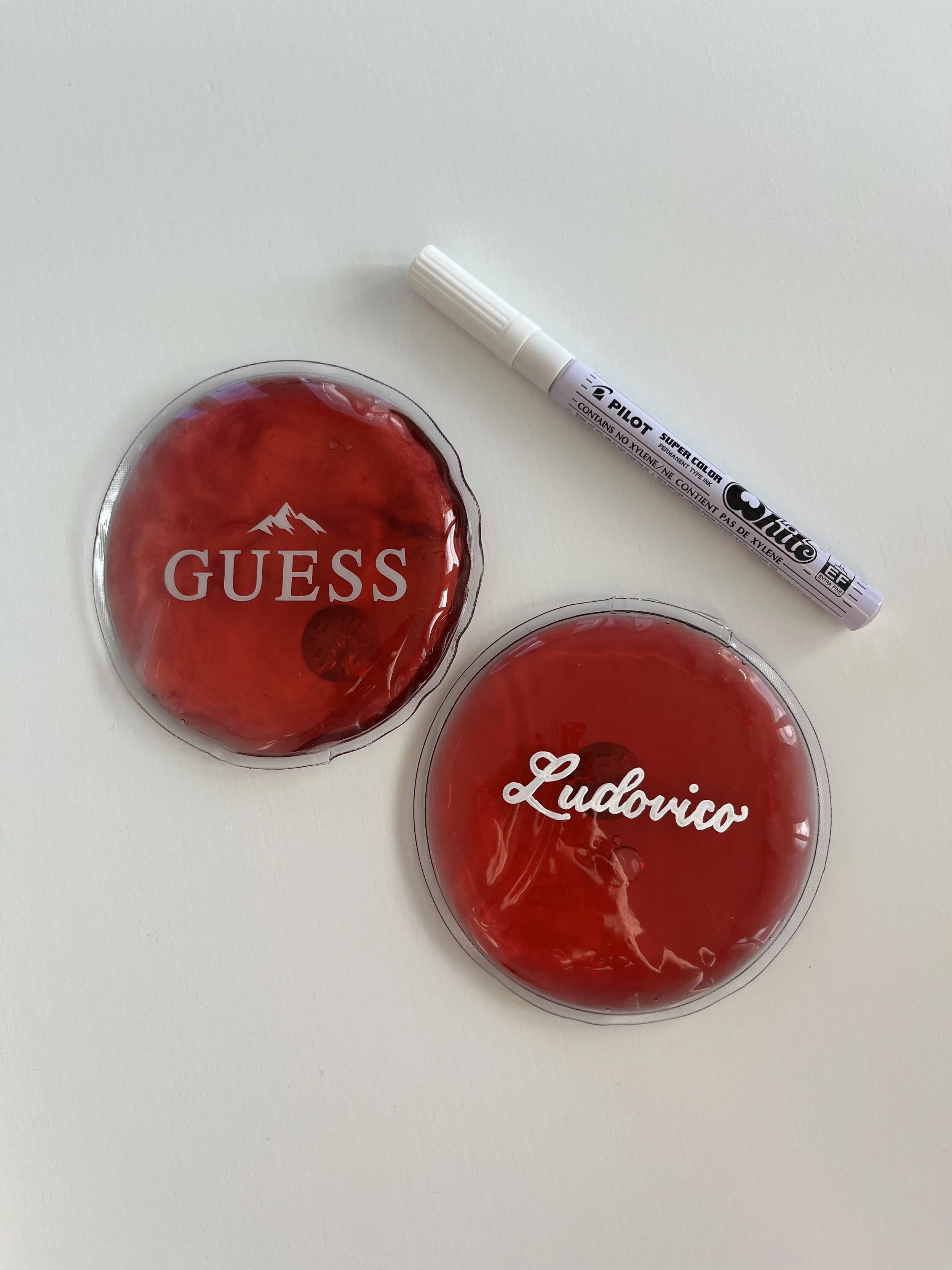 Calligraphed Hand Warmers for GUESS Fashion Show 2026