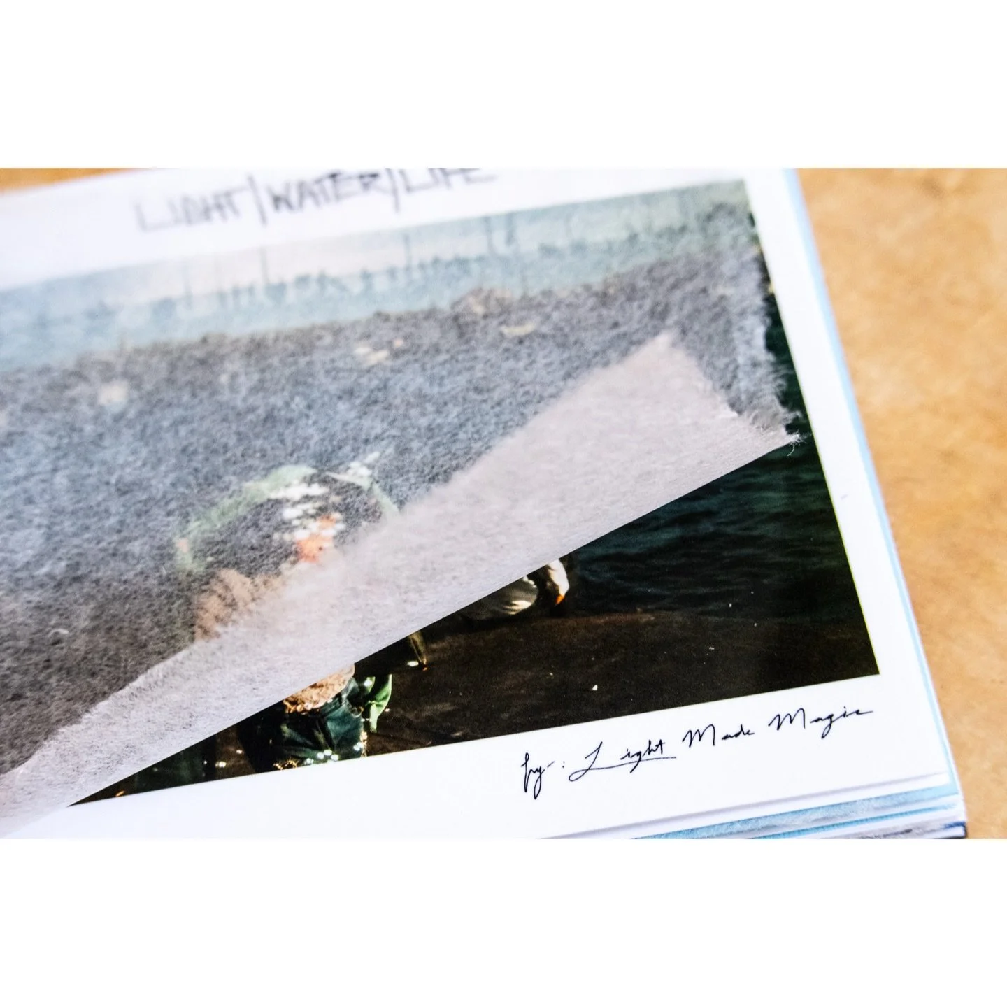 Light | Water | Life
Printed and assembled by hand
Light Made Magic : @livia_belkova @tim.krupar 
.
.
.
.
.
.
#artistphotobook #handmadebook #streetphotography #artistbook #limitededitionbook