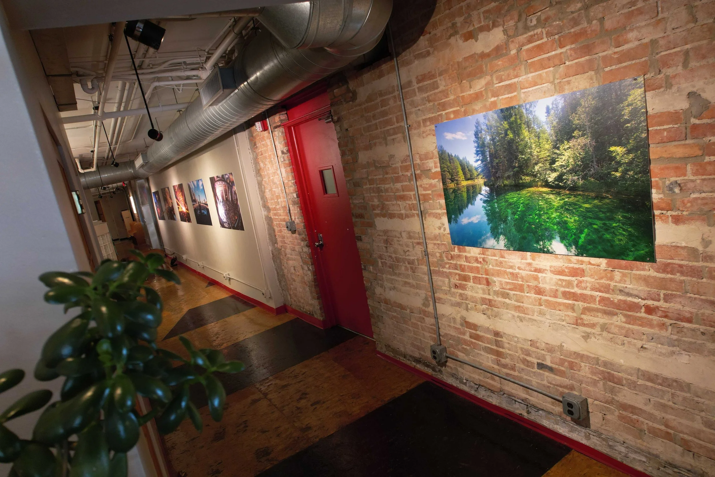 The main hallway connecting our meeting rooms.