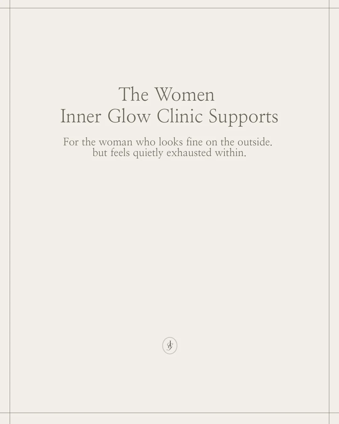 I want you to know this first:
you&rsquo;re not alone, and you&rsquo;re not broken.

@innerglowclinic was created for women who feel tired of being pressured when it comes to their health.
Tired of quick fixes.
Tired of yo-yo dieting.
Tired of being 