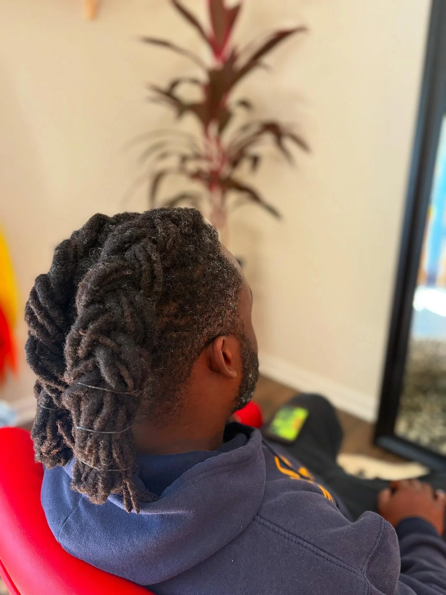 Braided Style For this Poet @mkadehpoetry 

#wikdwoman #locs #braids #loctician #dreadlocks #fyp #locstylesformen #tampa #florida #crochetlocs