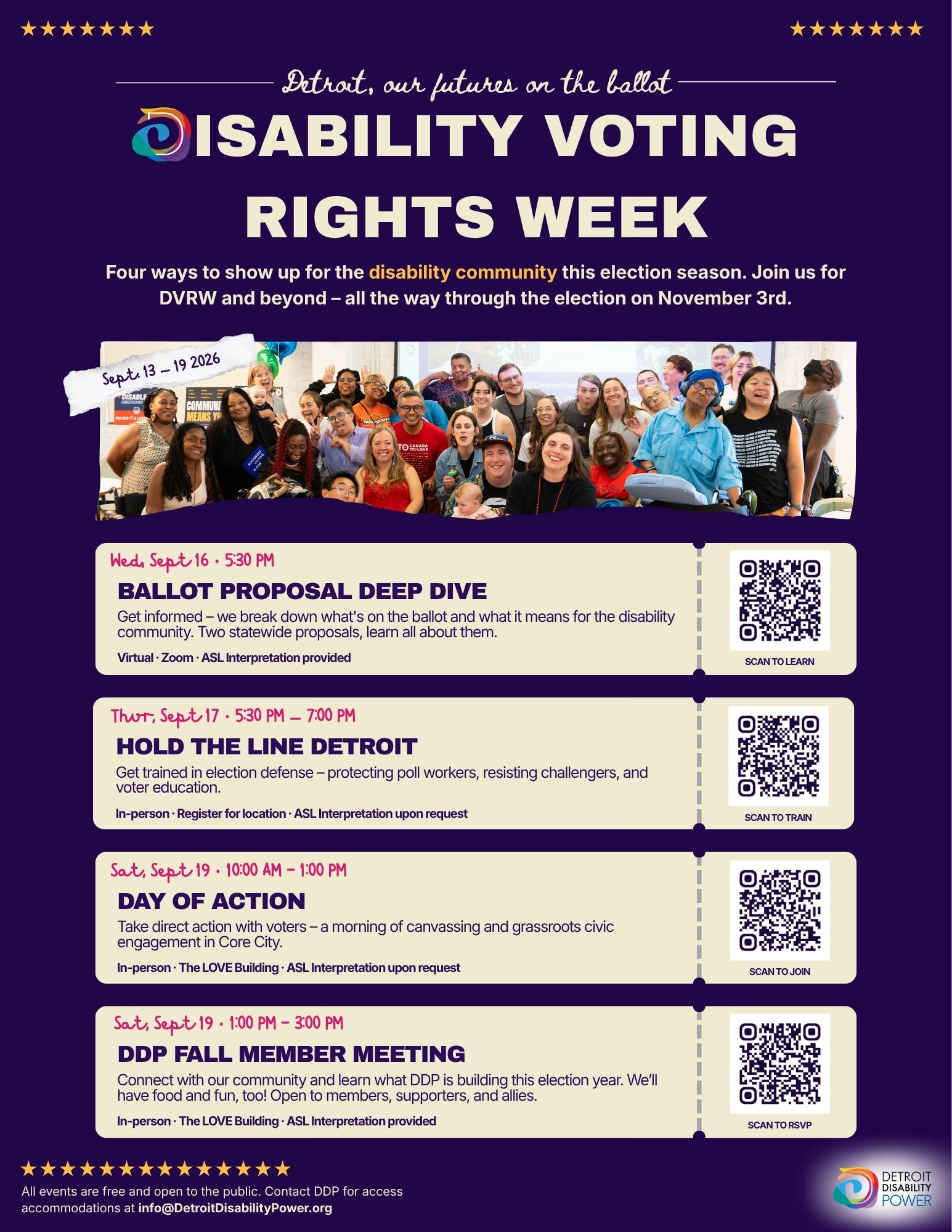 Disability Voting Rights Week 2026 Flyer