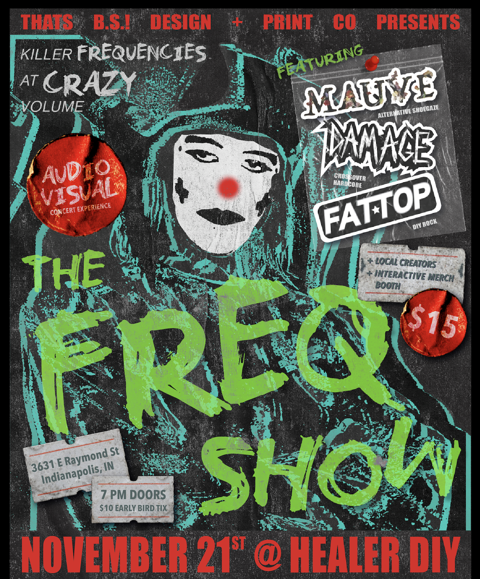 THE FREQ SHOW @ HEALER - Show Poster
