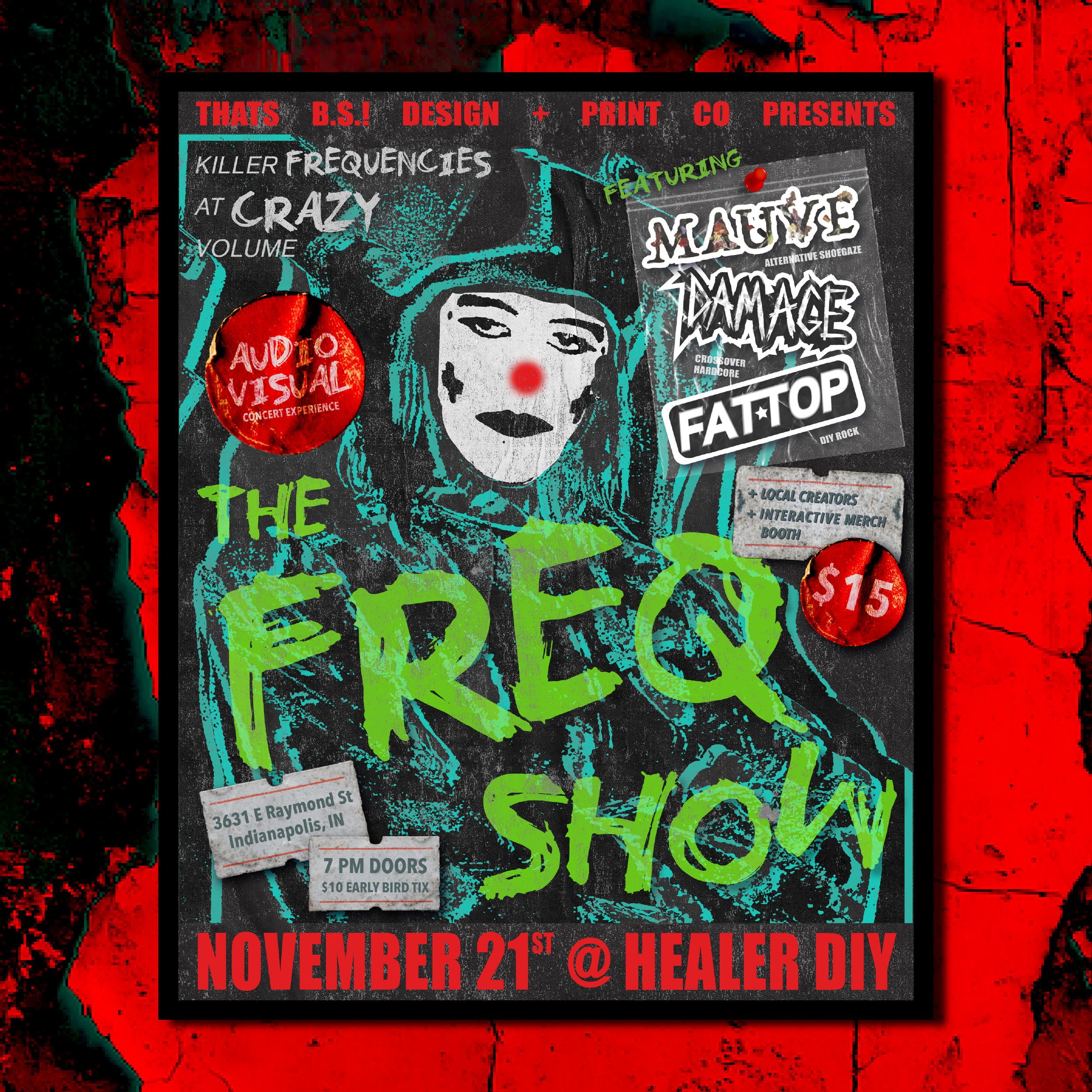 THE FREQ SHOW @ HEALER 2025 - Show Poster