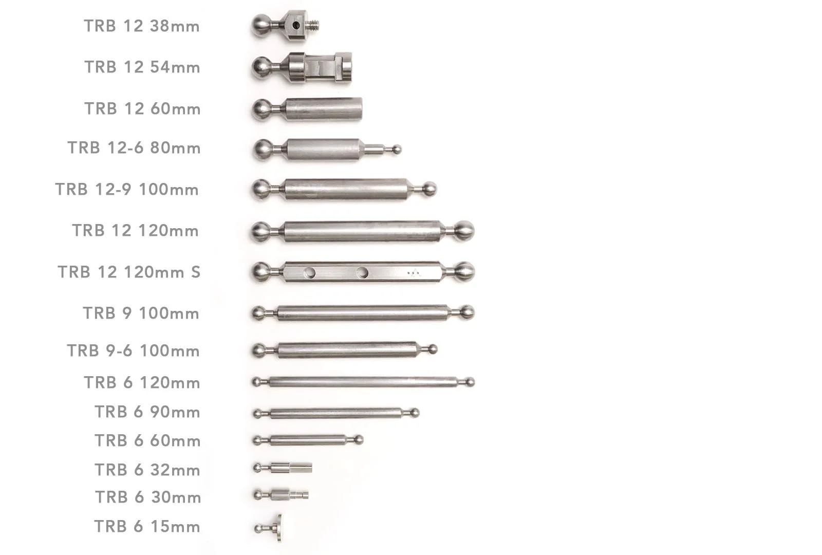 TRB stainless steel rods