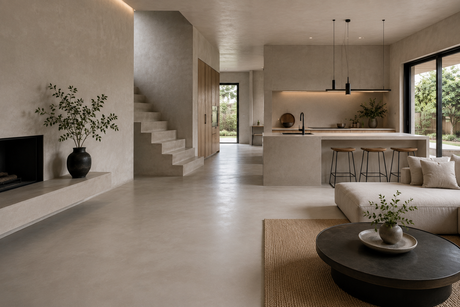 How Professional Microcement Installation Transforms Interiors