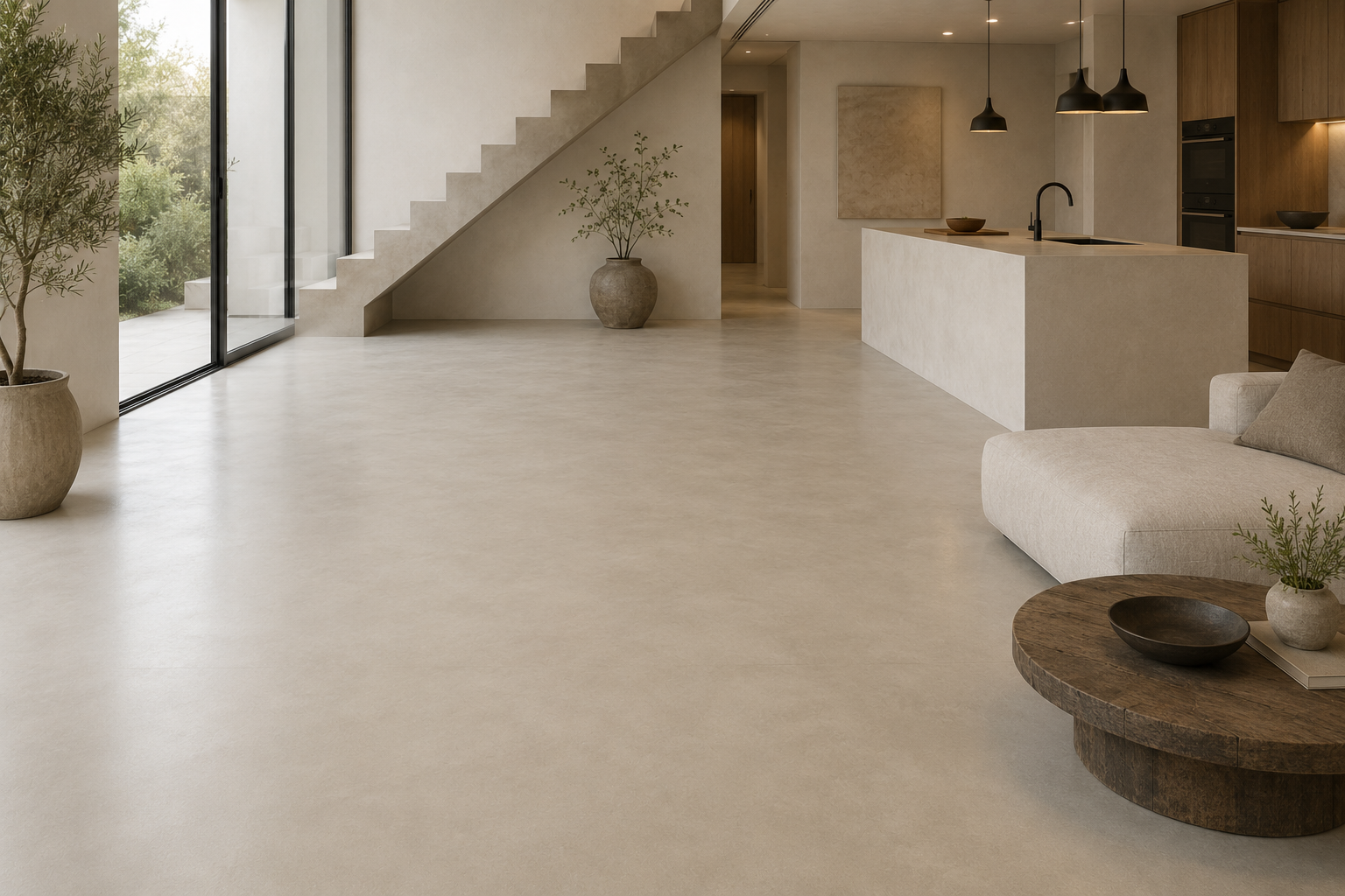 microcement floor installation,