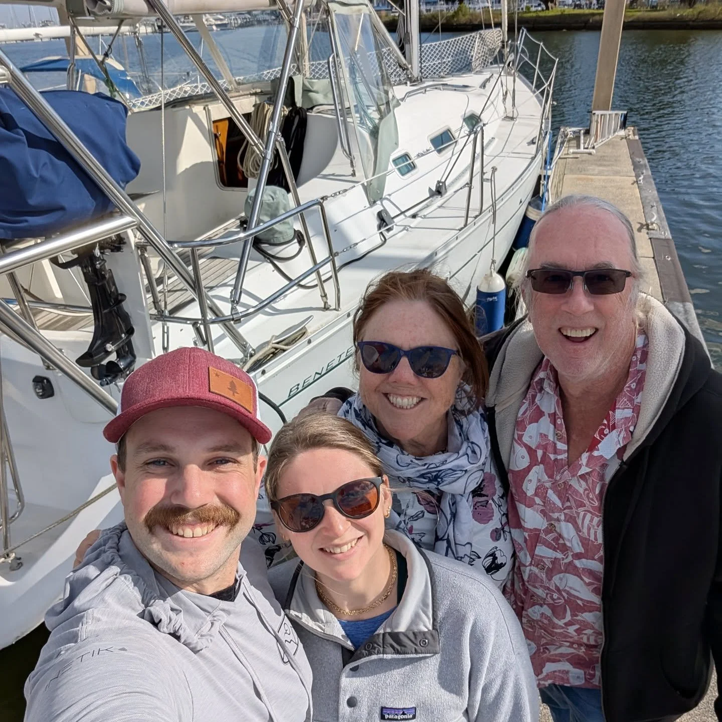 It was such a blast to take all of our parents out sailing together! I feel so lucky to be surrounded by the most supportive and loving family as we start off on our sailing journey 💙🌊🦊