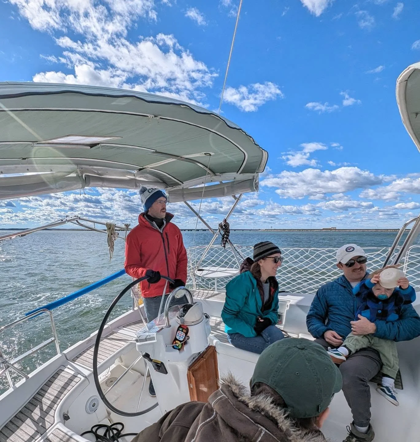 A slightly chilly but sunny, gorgeous day for sail #3 on Salty!