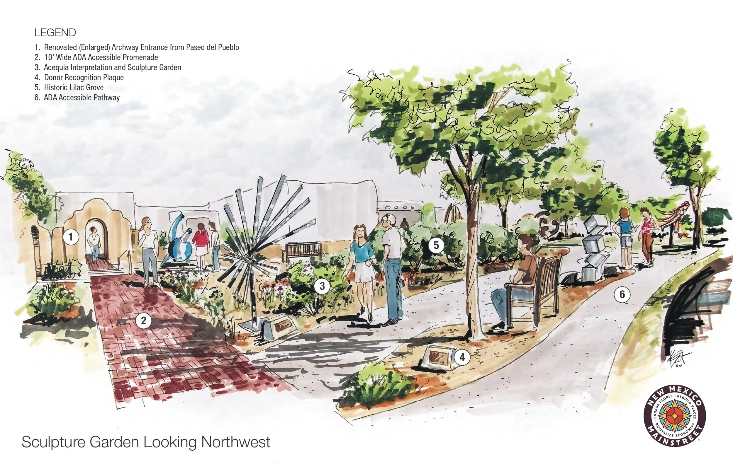 Taos Center for the Arts Campus Redesign Concept Rendering 02