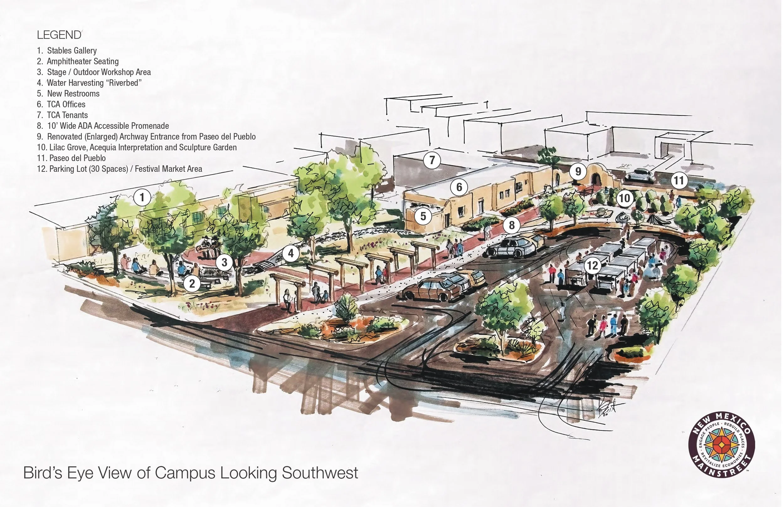 Taos Center for the Arts Campus Redesign Concept Rendering 04