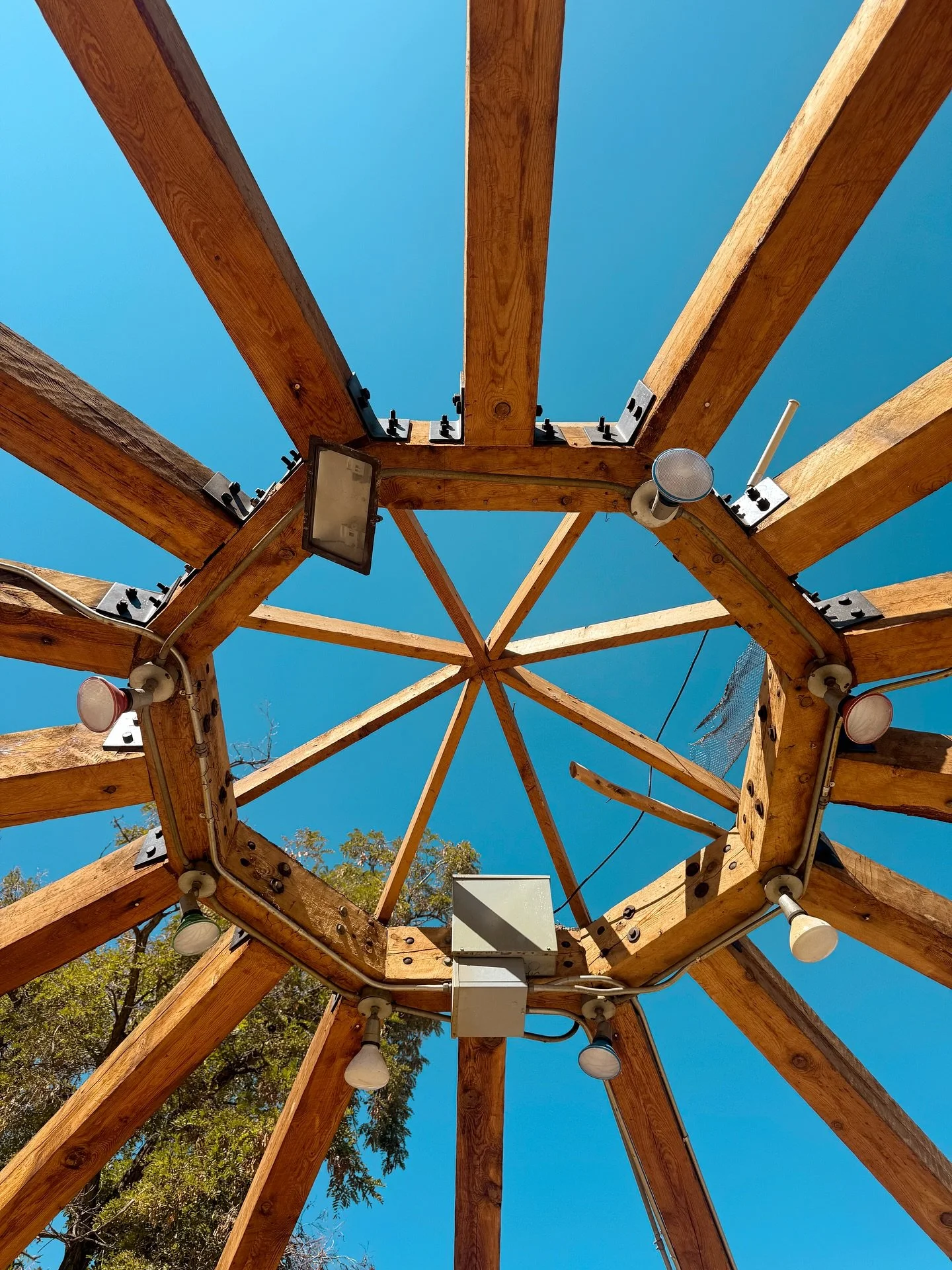 Step by step, the Taos Plaza gazebo is getting safer and more accessible. The south stairwell has been demolished by R &amp; M Construction and will be rebuilt as a single staircase. A new access ramp is formed and ready for concrete, while Gecko Lan