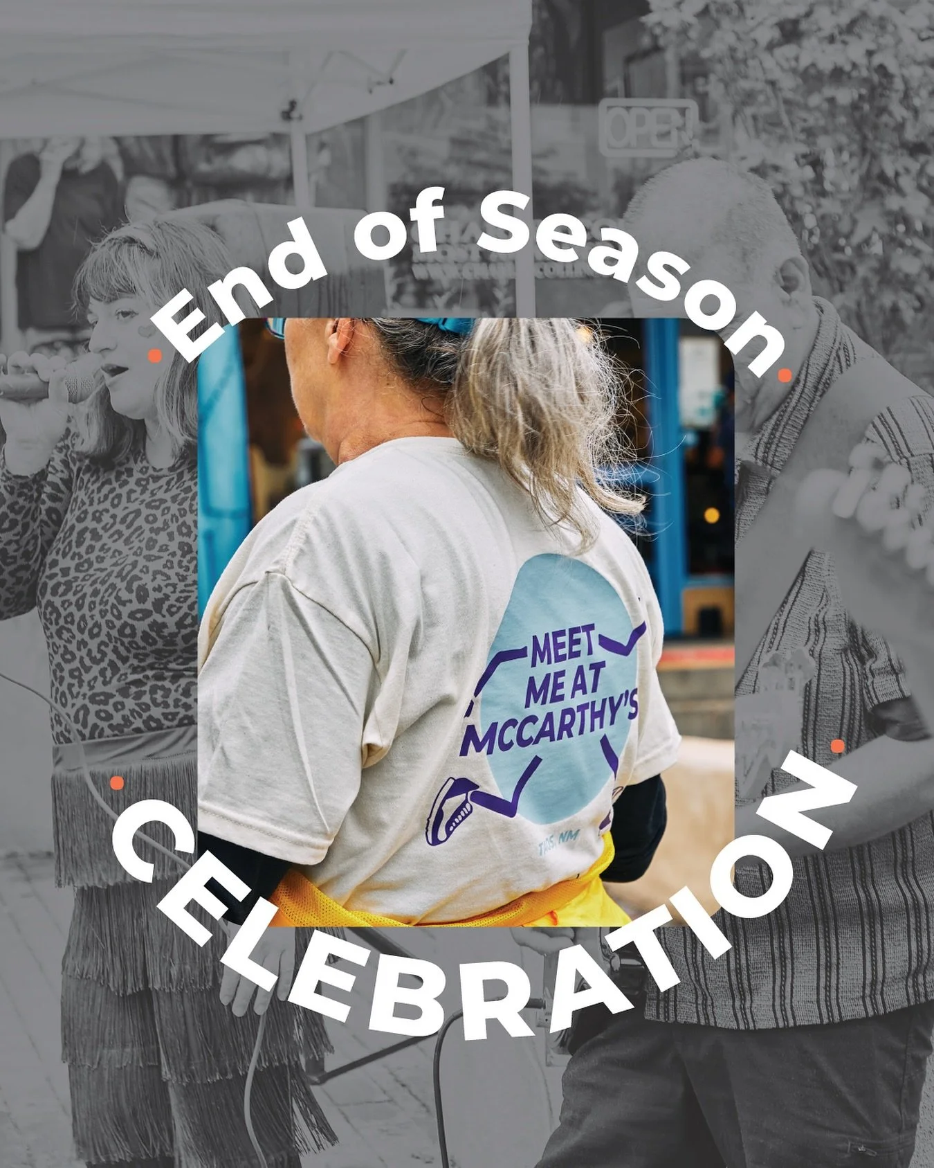 Tonight&rsquo;s the night! 🎉 
Join us today, October 6th, at McCarthy Plaza from 5&ndash;7 PM for our end-of-season celebration, marking 21 incredible weeks of Meet Me at McCarthy&rsquo;s. This evening will be unlike any other, with double attendanc