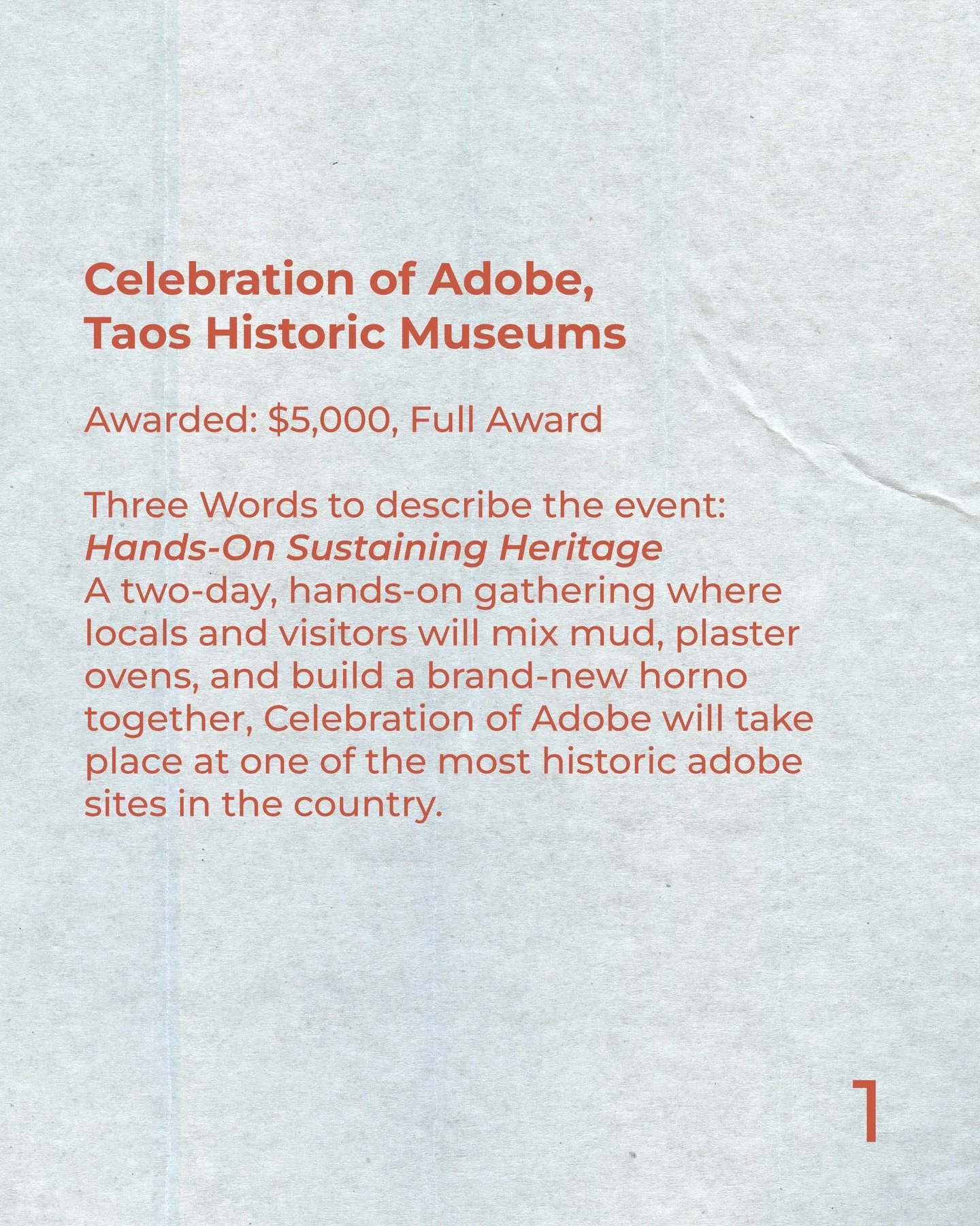 The first cohort of Cultural Events Fund awardees has been selected. 🙌 Taos MainStreet is distributing $25,000 total, to 8 different cultural events happening across Taos County, supporting grassroots organizers and community-driven projects that re