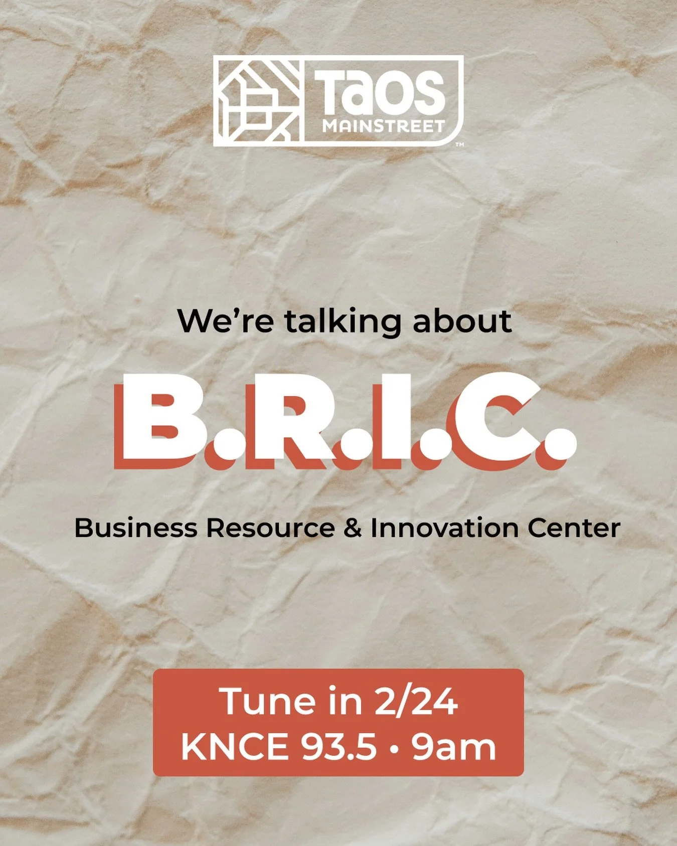 Tomorrow, Mornings on MainStreet takes the mic from 9-10am to discuss Taos&rsquo; Business Resource &amp; Innovation Center!! Tune in to @truetaosradio to listen to Charles and Arcenio break down what B.R.I.C. is, who it&rsquo;s for, why it&rsquo;s h