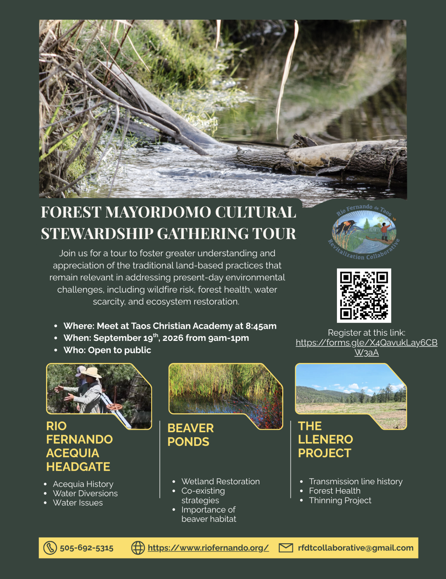 Cultural Stewardship of Land and Water Across the Rio Fernando de Taos Watershed