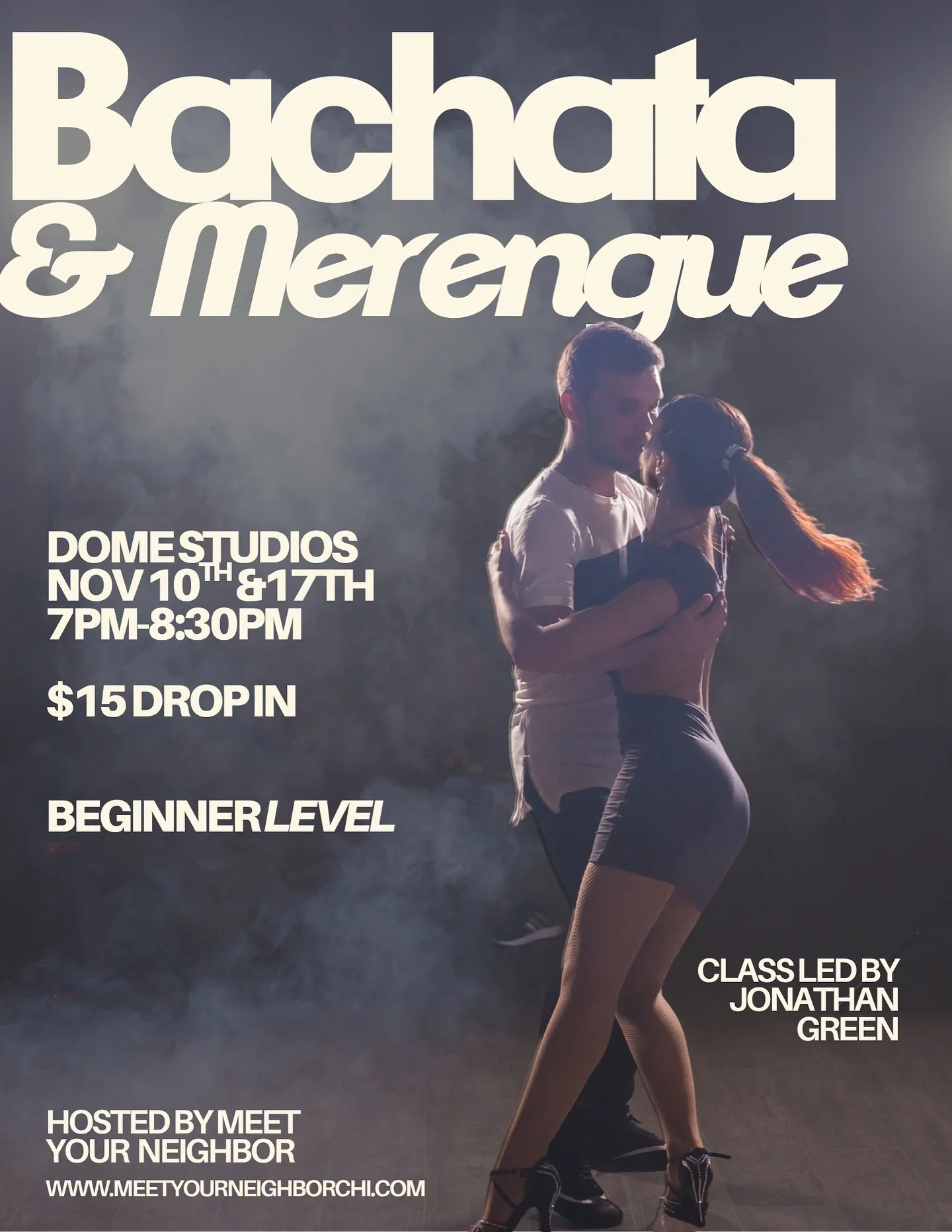 We&rsquo;re turning up the heat this season with a 2-in-1 Merengue &amp; Bachata class! Two styles. One vibe. Beginner friendly but all levels welcome. 

Learn something new or freshen up on your skills. Come dance, connect, and meet your neighbor!!
