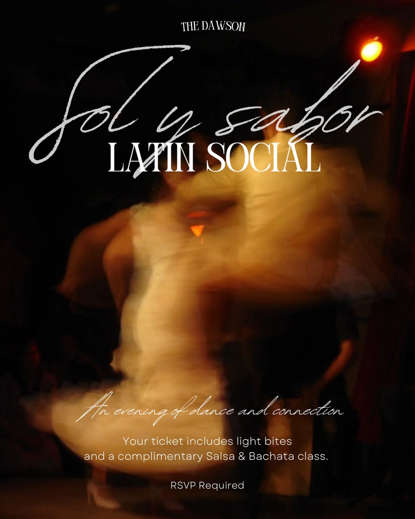 March 29th 5pm-8pm, join us for Sol y Sabor, our Latin Dance Social where neighbors come together to dance, mingle, and enjoy the music. Whether you&rsquo;re new to the dance floor or already have a few moves, this is the perfect way to spend a Sunda